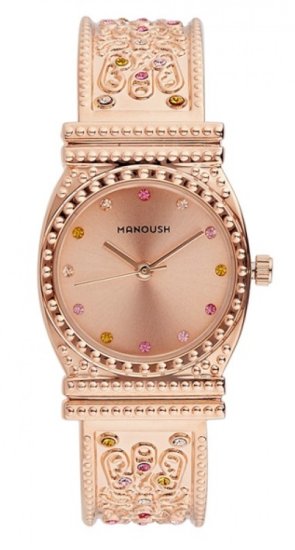 MSHMIRG Mizuna - Rose Gold Stainless Steel Bracelet Watch by Manoush for Women - 1 Pc Watch