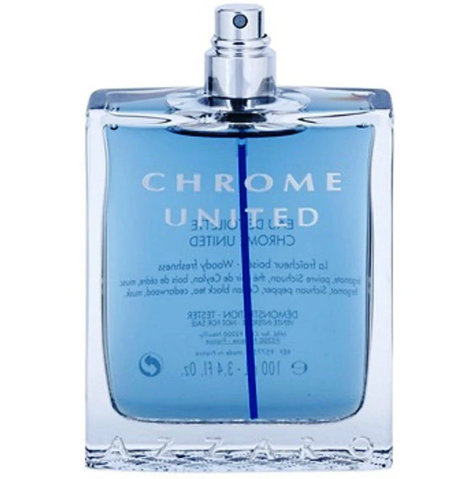 Chrome United par Azzaro pour hommes - Vaporisateur EDT de 3,4 oz