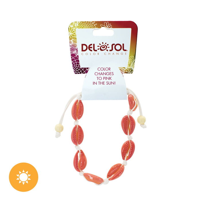 Color-Changing Bracelet - Pink Cowrie by DelSol for Women - 1 Pc Bracelet