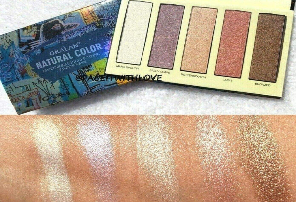 OKALAN Natural Color Dimensional Highlight Palette - Warm