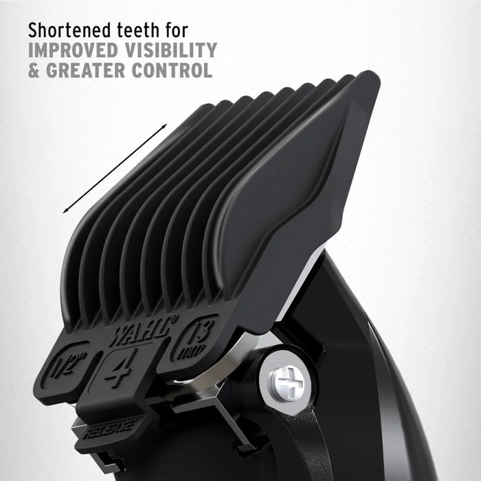 Wahl 1-4 Cutting Guide Comb Set - Black