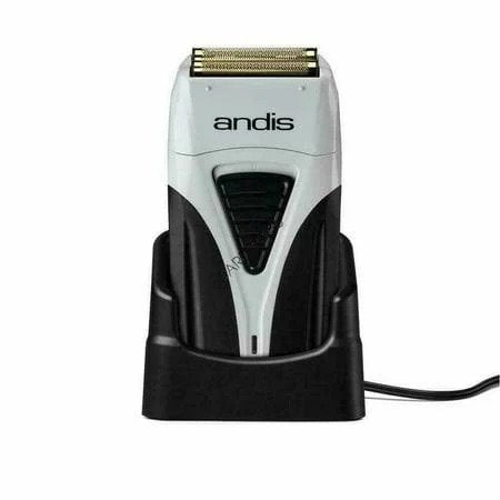 Andis Barber Combo Clipper &amp; Trimmer #66615 y afeitadora inalámbrica de perfil de titanio TS-2 #17200 + spray de agua + cepillo de decoloración + plumero de cuello + juego combinado de maquinilla de afeitar de borde recto