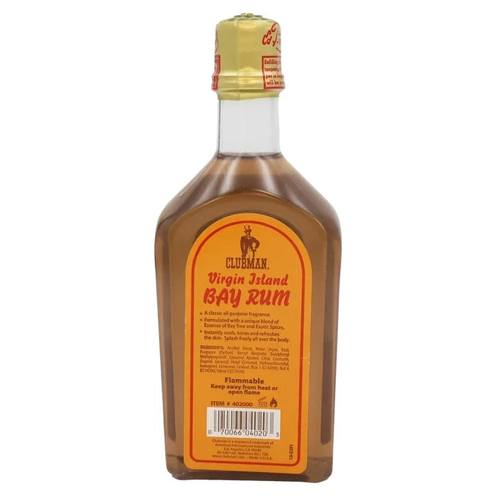 Clubman Virgin Island Bay Rum Cologne 6 oz Multipack