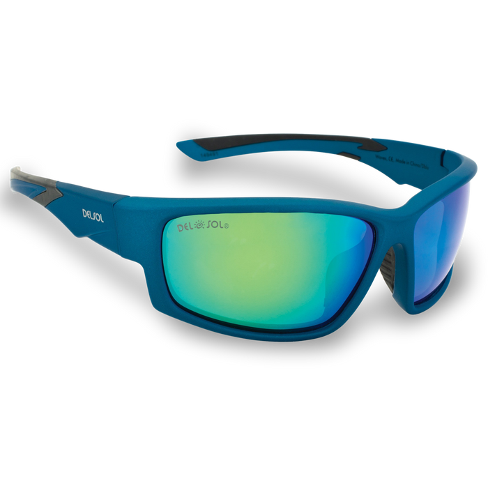 Solize Waves - Bleu à Bleu Foncé par DelSol pour Homme - 1 Lunettes de soleil