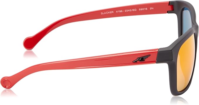 Arnette AN 4196 2242-6Q Slacker - Fuzzy Noir-Rouge par Arnette pour Homme - 56-19-135 mm Lunettes de soleil