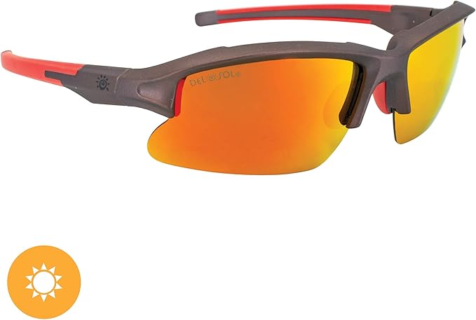 Solize Light My Fire - Gray to Orange by DelSol for Men - 1 Pc Sunglasses