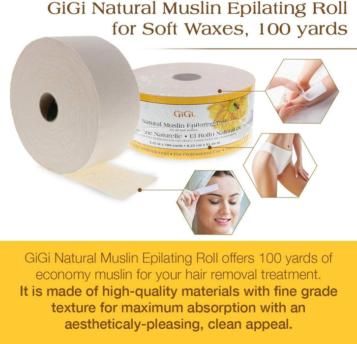 Gigi Natural Muslin Roll 40Yd