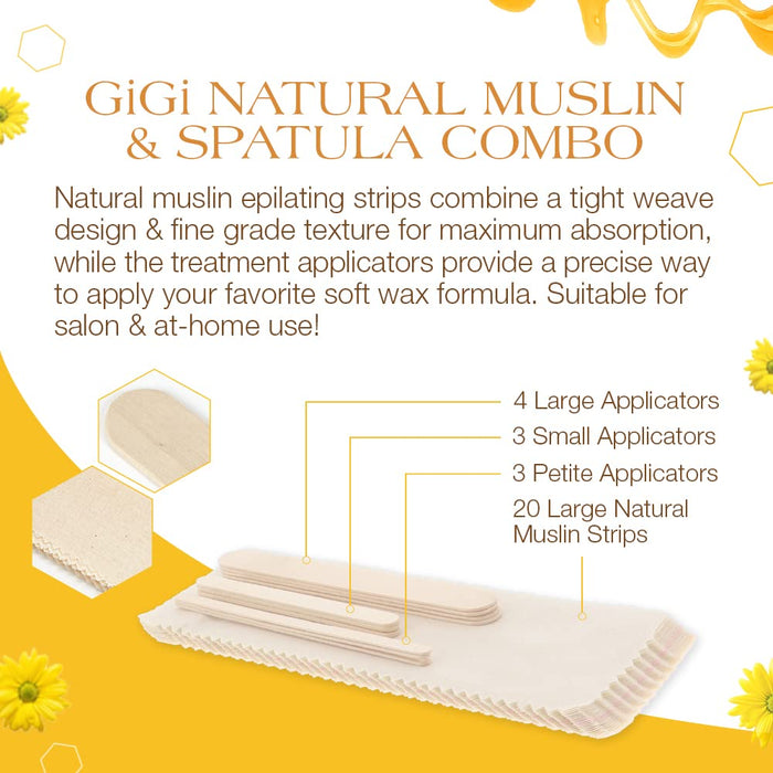 Combo mousseline et spatule naturelle Gigi