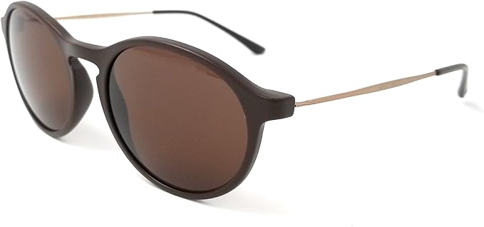 Giorgio Armani AR 8073 5491-73 Frames Of Life - Matte Brown-Brown by Giorgio Armani for Unisex - 52-19-145 mm Sunglasses