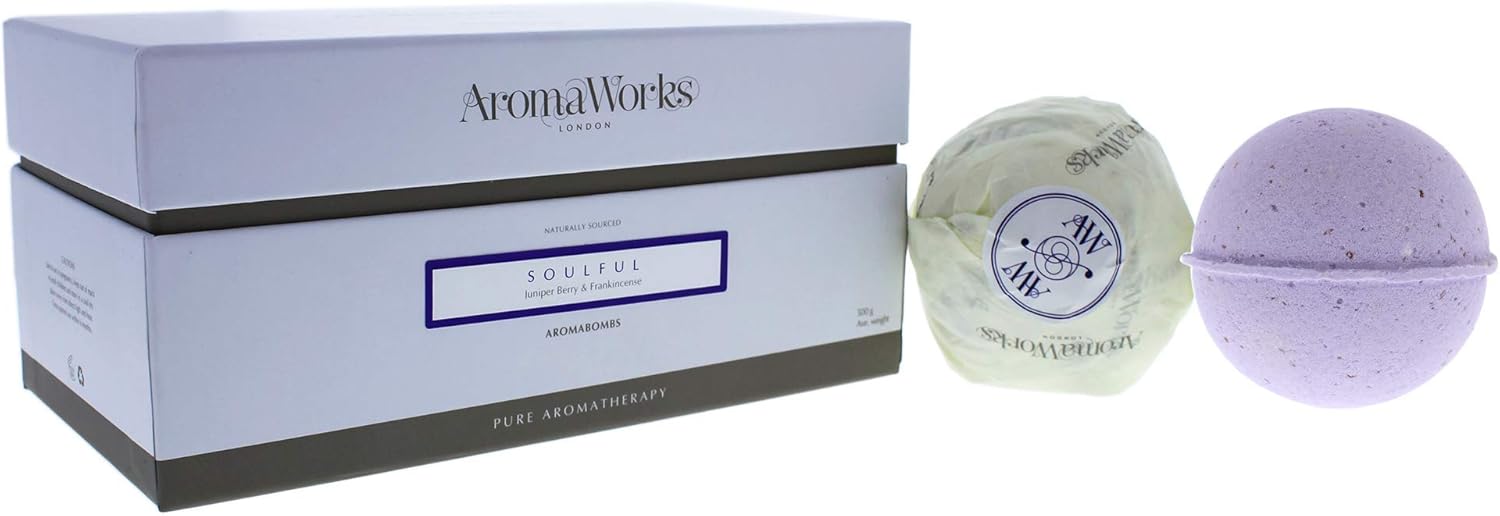 Soulful AromaBomb Duo d'Aromaworks pour unisexe - 2 x 8,81 oz bombe de bain