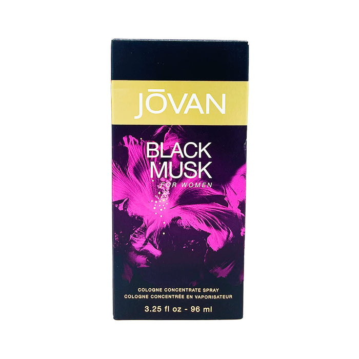 Jovan Black Musk de Jovan para mujeres - Spray concentrado de colonia de 3,25 oz