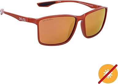 Solize Last Time Around - Metallic Orange to Brown by DelSol for Unisex - 1 Pc Sunglasses