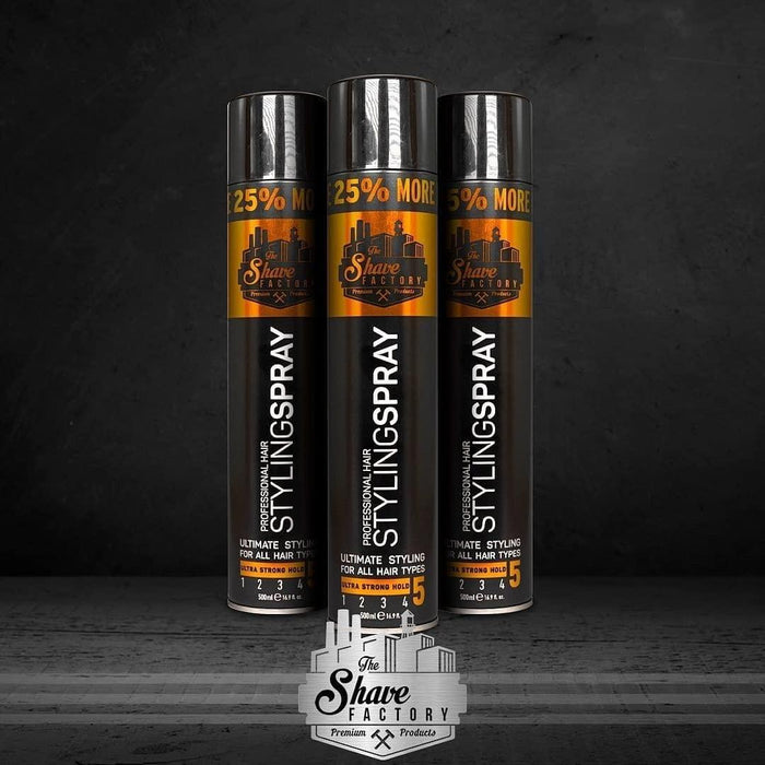 The Shave Factory Hair Styling Spray 16.9 oz Multipack