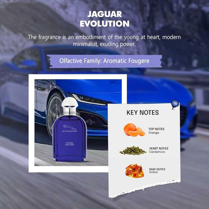 Jaguar Evolution by Jaguar for Men - 3.4 oz EDT Spray