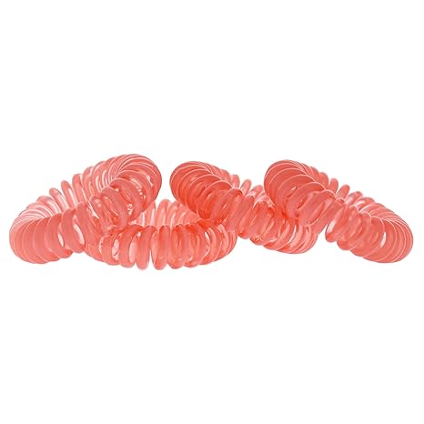 The Markless Hair Loop Set - Huntington Peach by Goomee for Women - 4 Pc Hair Tie