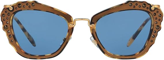 Miu Miu MU 04Q DHF-0A2 - Gold Marble-Blue by Miu Miu for Women - 55-24-140 mm Sunglasses