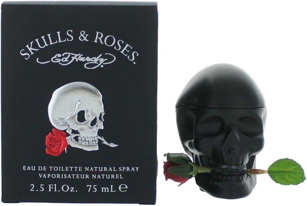 Ed Hardy Skulls and Roses by Christian Audigier for Men - 2.5 oz EDT Spray