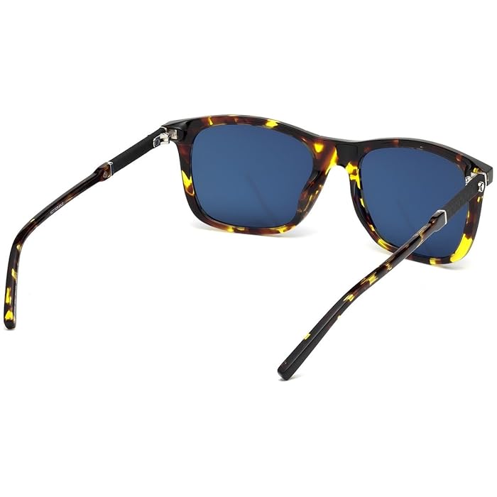 Mont Blanc MB588S 55V - Coloured Havana-Blue by Mont Blanc for Men - 52-19-145 mm Sunglasses