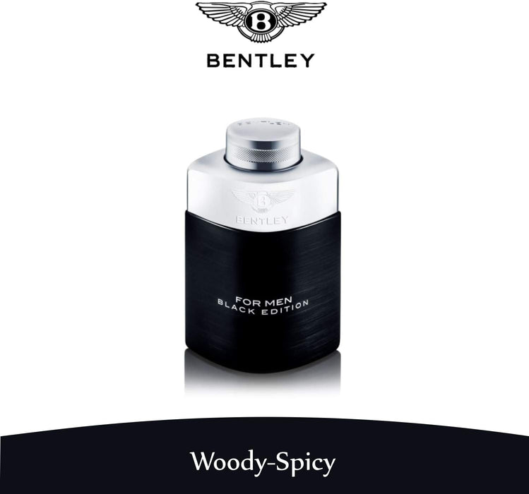 Bentley Black Edition de Bentley pour homme - Vaporisateur EDP de 3,4 oz