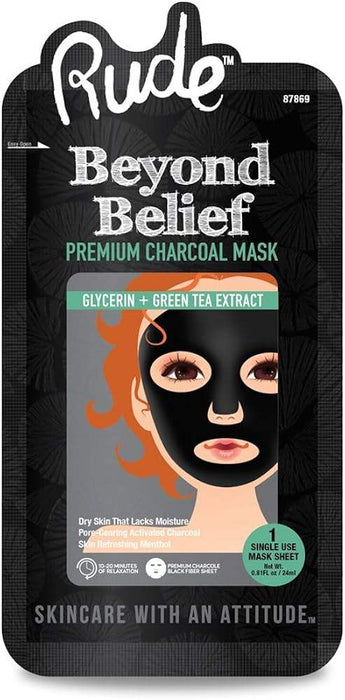 RUDE Beyond Belief Purifying Charcoal Mask 5 Piece Pack