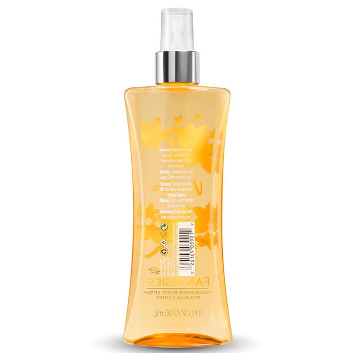 Spray corporal de vainilla de Body Fantasies para mujeres - Spray corporal de 8 oz - Paquete de 6