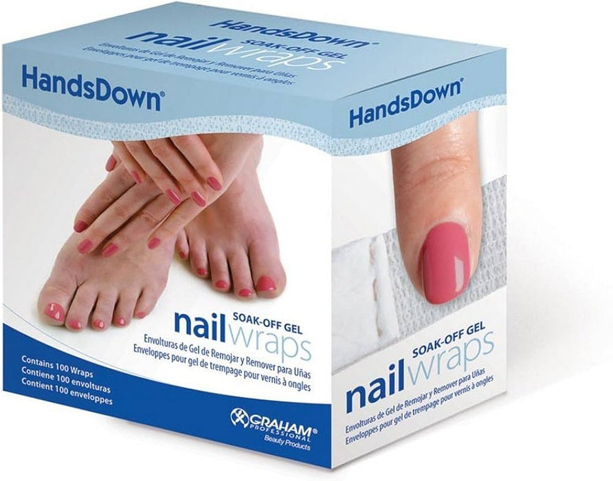 Handsdown Soak-Off Gel Nail Wraps 100-Ct Bag