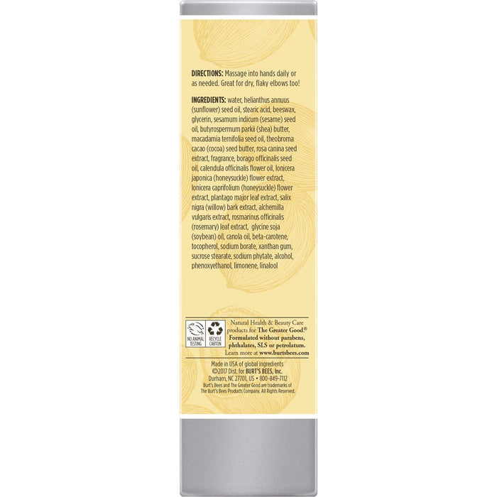 Crème réparatrice pour les mains au beurre de karité de Burts Bees pour unisexe - Crème pour les mains 3,2 oz