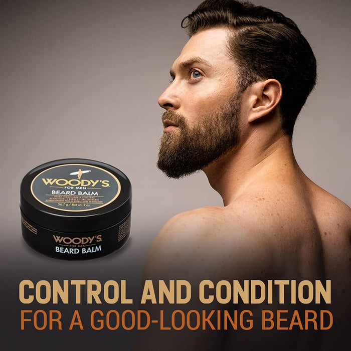 Bálsamo para barba de Woodys para hombres - Bálsamo de 2 oz