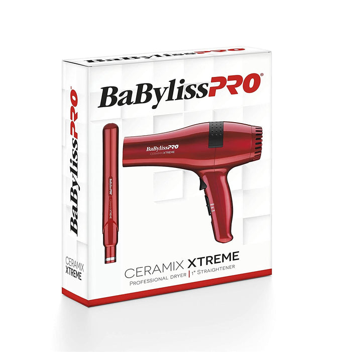 BaBylissPRO Ceramix Xtreme Plancha 1" y secador de pelo 