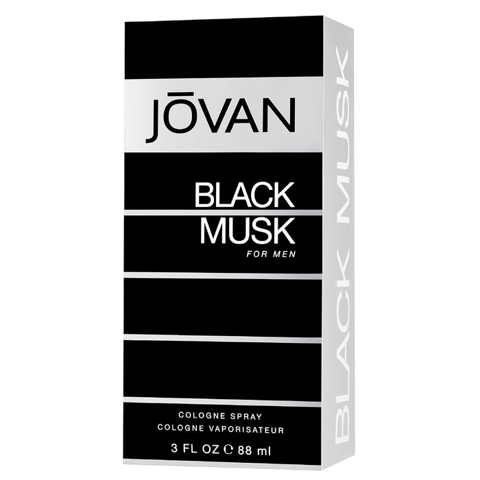 Jovan Black Musk de Jovan para hombres - Colonia en spray de 3 oz