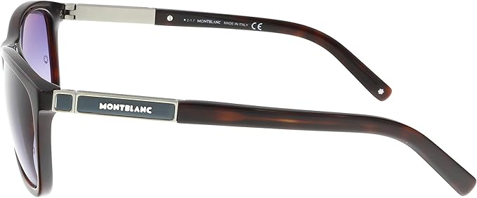 Mont Blanc MB461S 52B - Dark Havana-Gray Gradient by Mont Blanc for Men - 58-17-140 mm Sunglasses