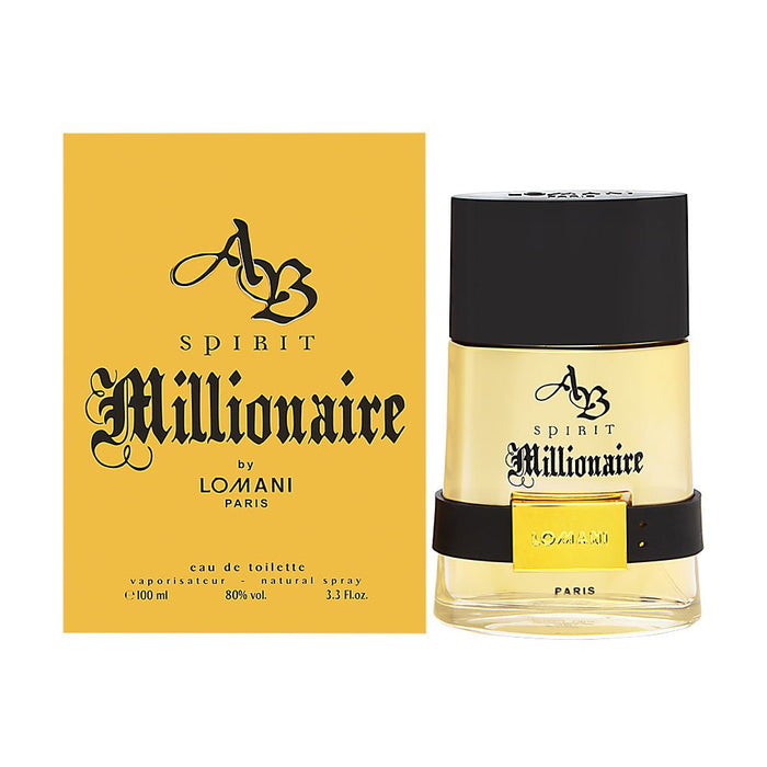 AB Spirit Millionaire by Lomani for Men - 3.3 oz EDT Spray (Tester)