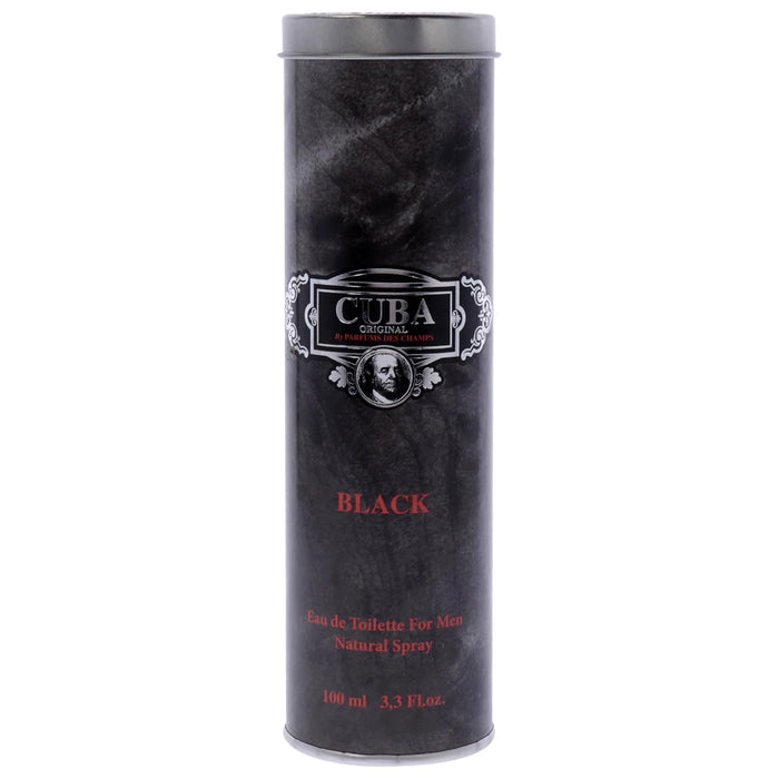 Cuba Black de Cuba pour homme - Spray EDT de 3,3 oz