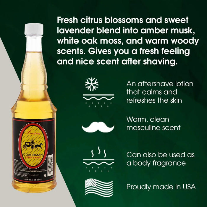 Clubman Lustray Coachman After Shave 14 oz