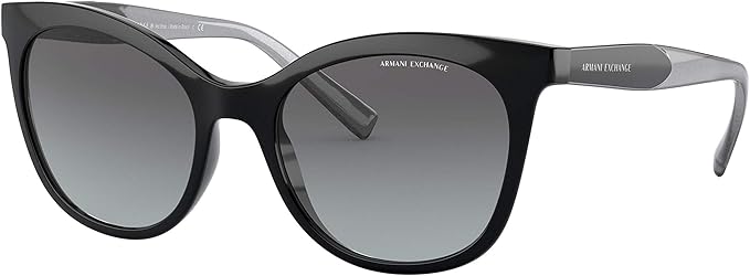 Armani Exchange AX 4046S 8158-11 - Dégradé Noir-Gris par Armani Exchange pour Femme - Lunettes de soleil 54-19-140 mm