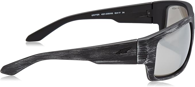 Arnette AN 4221 2350-6G Grifter - Matte Silvery Black-Silver by Arnette for Men - 62-17-125 mm Sunglasses