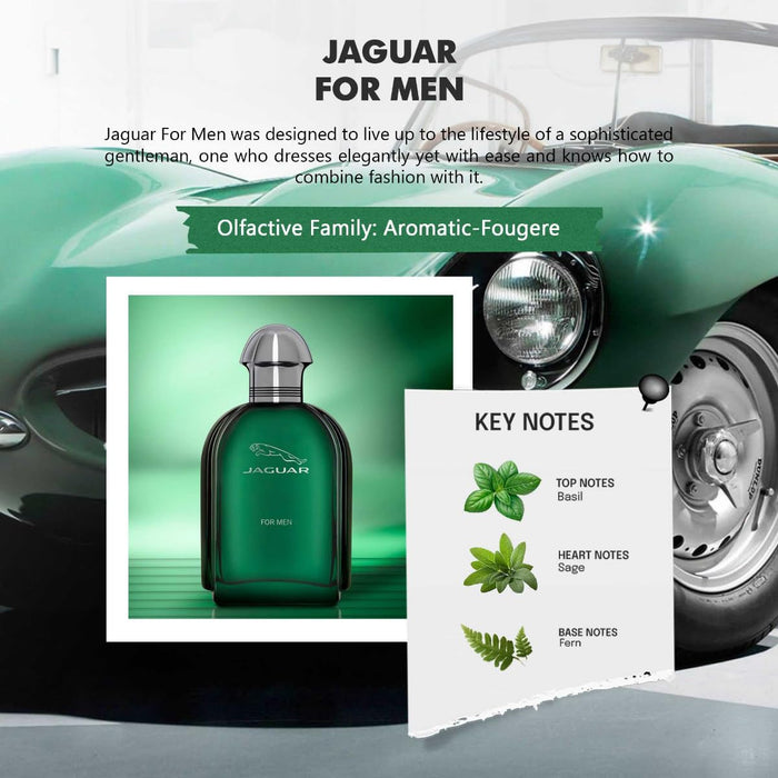 Jaguar by Jaguar for Men - 3.4 oz EDT Spray