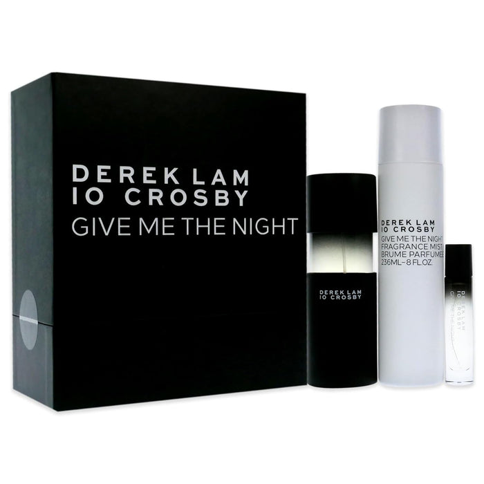 Give Me The Night Spring by Derek Lam for Women - 3 Pc Gift Set 3.4oz EDP Spray, 10ml EDP Spray, 8oz Fragrance Mist