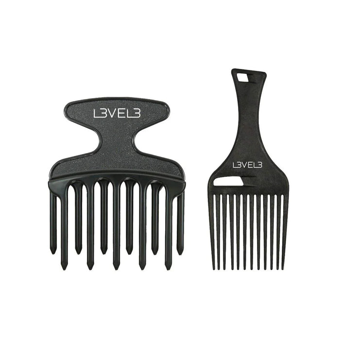 L3VEL3 Hair Pick Comb Set 2 Pc