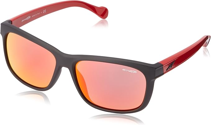 Arnette AN 4196 2242-6Q Slacker - Fuzzy Noir-Rouge par Arnette pour Homme - 56-19-135 mm Lunettes de soleil