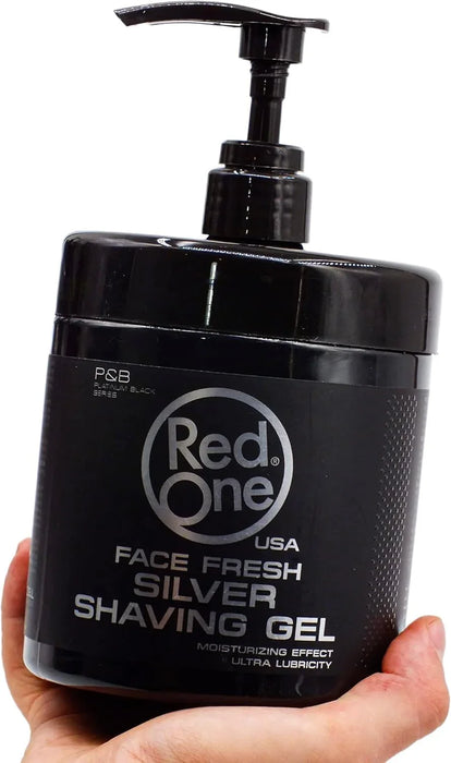 Red One Shaving Gel Silver 33.8 oz / 1000 ml
