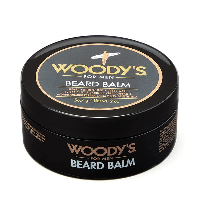 Beard Balm by Woodys for Men - 2 oz Balm