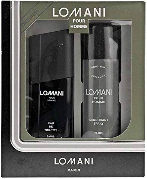 Lomani by Lomani for Men - 2 Pc Gift Set 3.3oz EDT Spray, 6.6oz Deodorant Spray