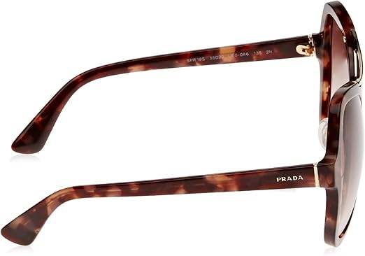 Prada SPR 18S UE0-0A6 - Spotted Brown Pink-Brown Gradient Pink by Prada for Women - 55-20-135 mm Sunglasses