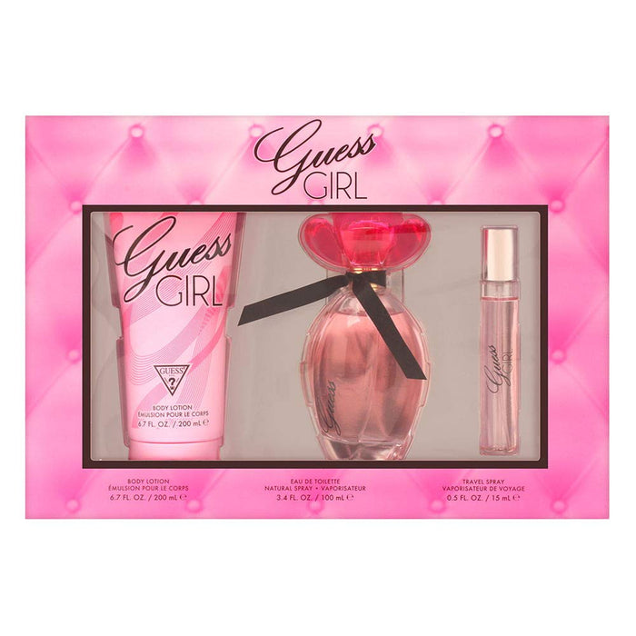 Guess Girl by Guess for Women - 3 Pc Gift Set 3.4oz EDT Spray, 0.5oz EDT Spray, 6.7oz Body Lotion