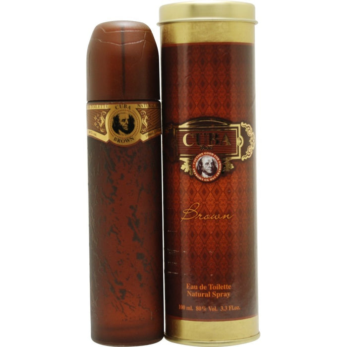 Cuba Brown de Cuba para hombres - Spray EDT de 3.3 oz