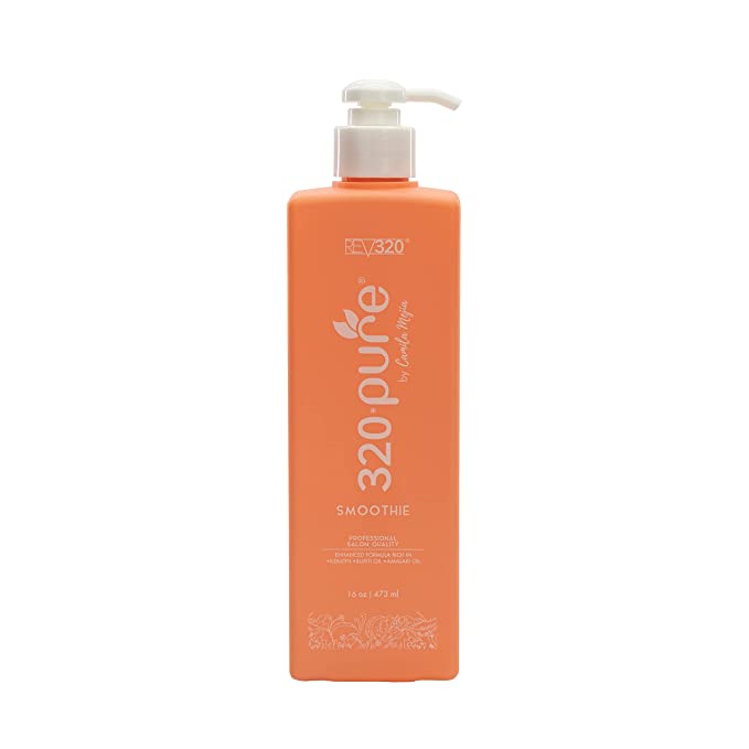 Rev320 PURE SMOOTHIE, après-shampooing sans rinçage, extraits 100 % purs, contrôle des frisottis, maintient l'humidité (16oz) 