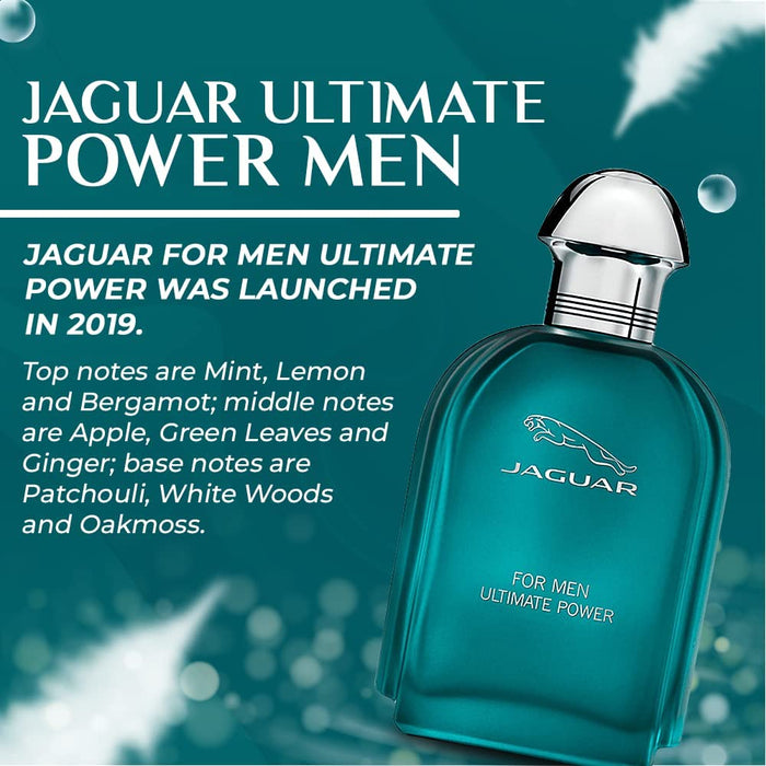 Ultimate Power de Jaguar para hombres - Spray EDT de 3,4 oz