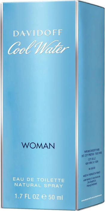 Cool Water de Davidoff para mujeres - 1,7 oz EDT (sin caja)