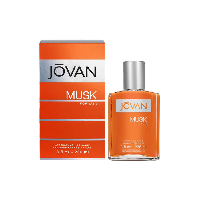 Jovan Musk de Jovan para hombres - Colonia para después del afeitado de 8 oz